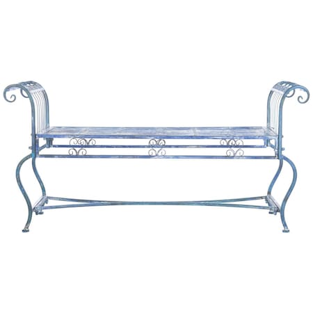 Safavieh Brielle Bench, Antique Blue PAT5004C